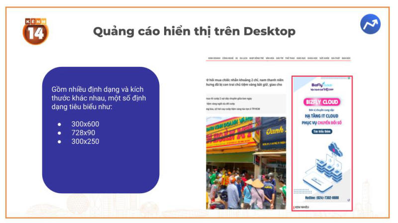 quảng cáo trên kenh14