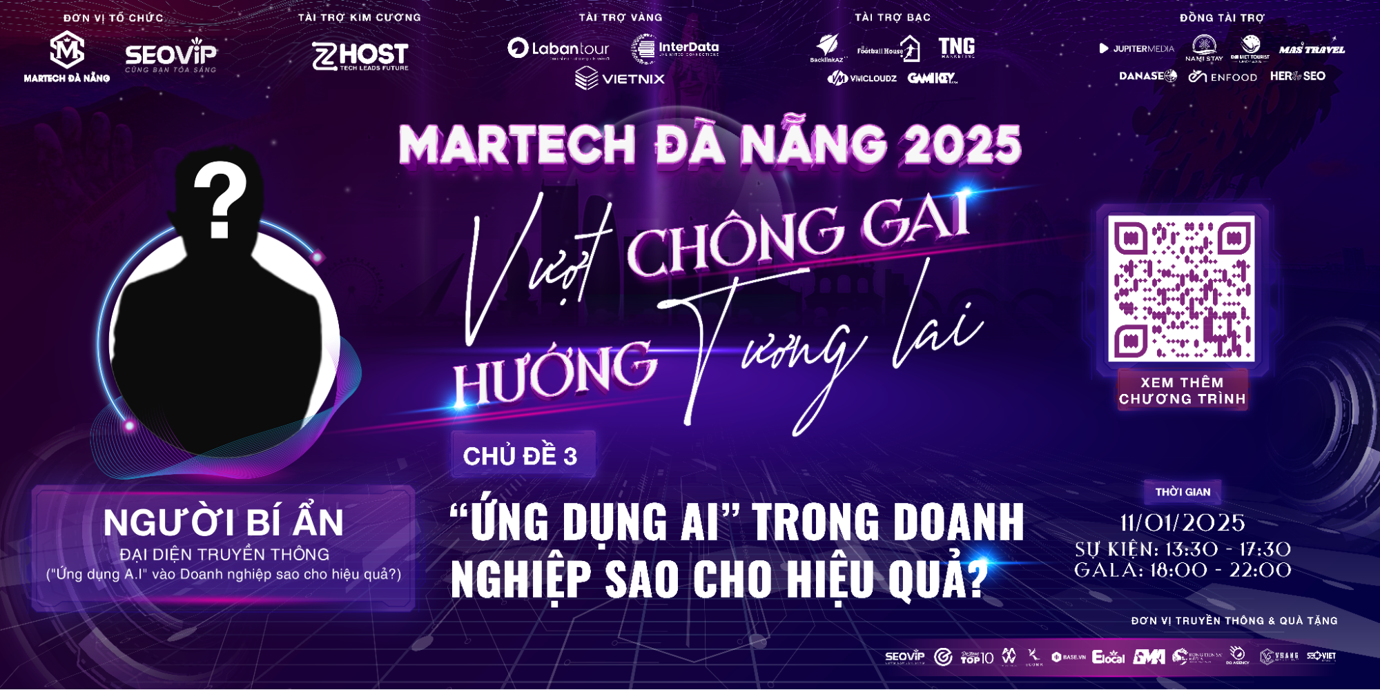 GẶP GỠ NGƯỜI BÍ ẨN: ỨNG DỤNG AI TIẾT KIỆM ĐẾN 80% CÔNG VIỆC CHO DOANH NGHIỆP tại sự kiện MARTECH ĐÀ NẴNG 2025 do SEOVIP tổ chức