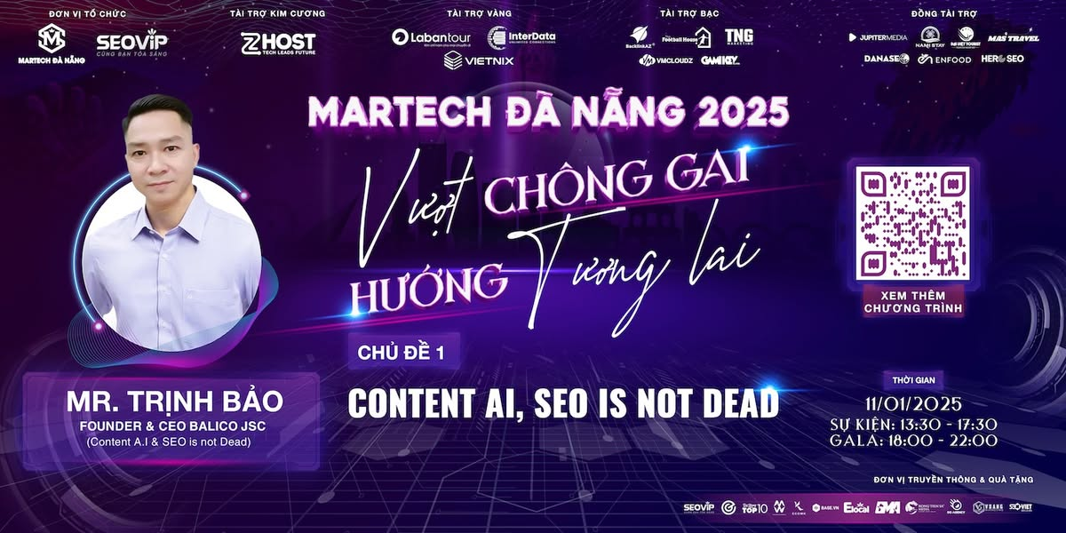 GẶP GỠ & LẮNG NGHE CHIA SẺ TỪ MR. TRỊNH BẢO – CEO & FOUNDER BALICO JSC tại sự kiện MARTECH ĐÀ NẴNG 2025 do SEOVIP tổ chức