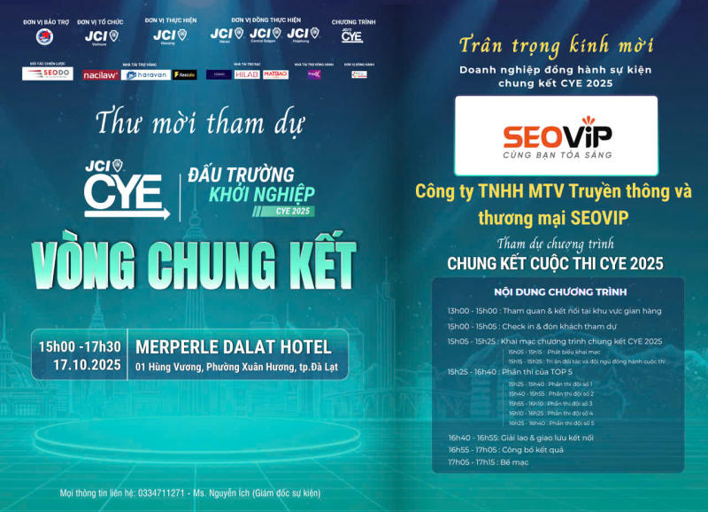 SEOViP đồng hành cùng chung kết cuộc thi CYE 2025